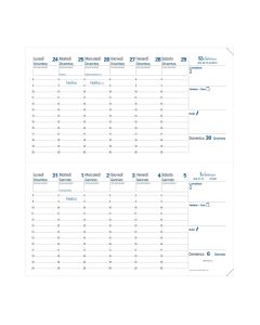 Planner refills 2 weeks on 2 pages