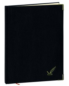 Guest books Unlined Gold edge