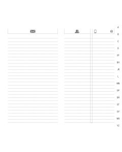 Address books refills Lined
