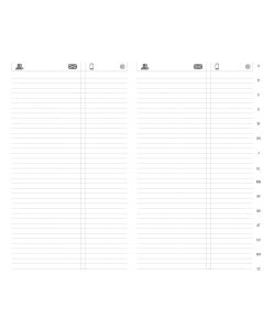 Address books refills Lined